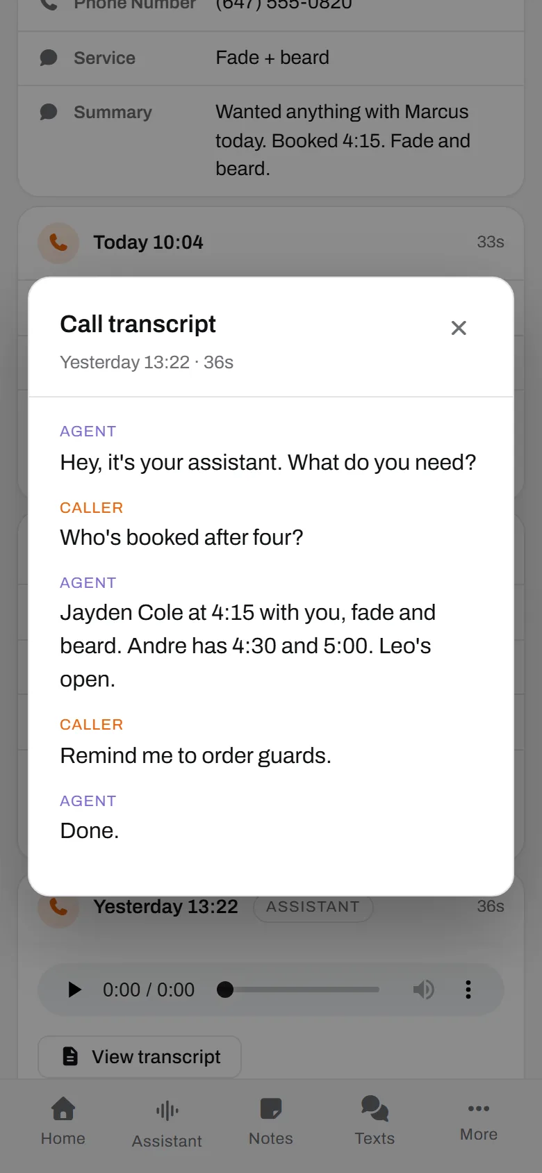 Marcus, calling his own line. The afternoon read back by chair, guards on the list.