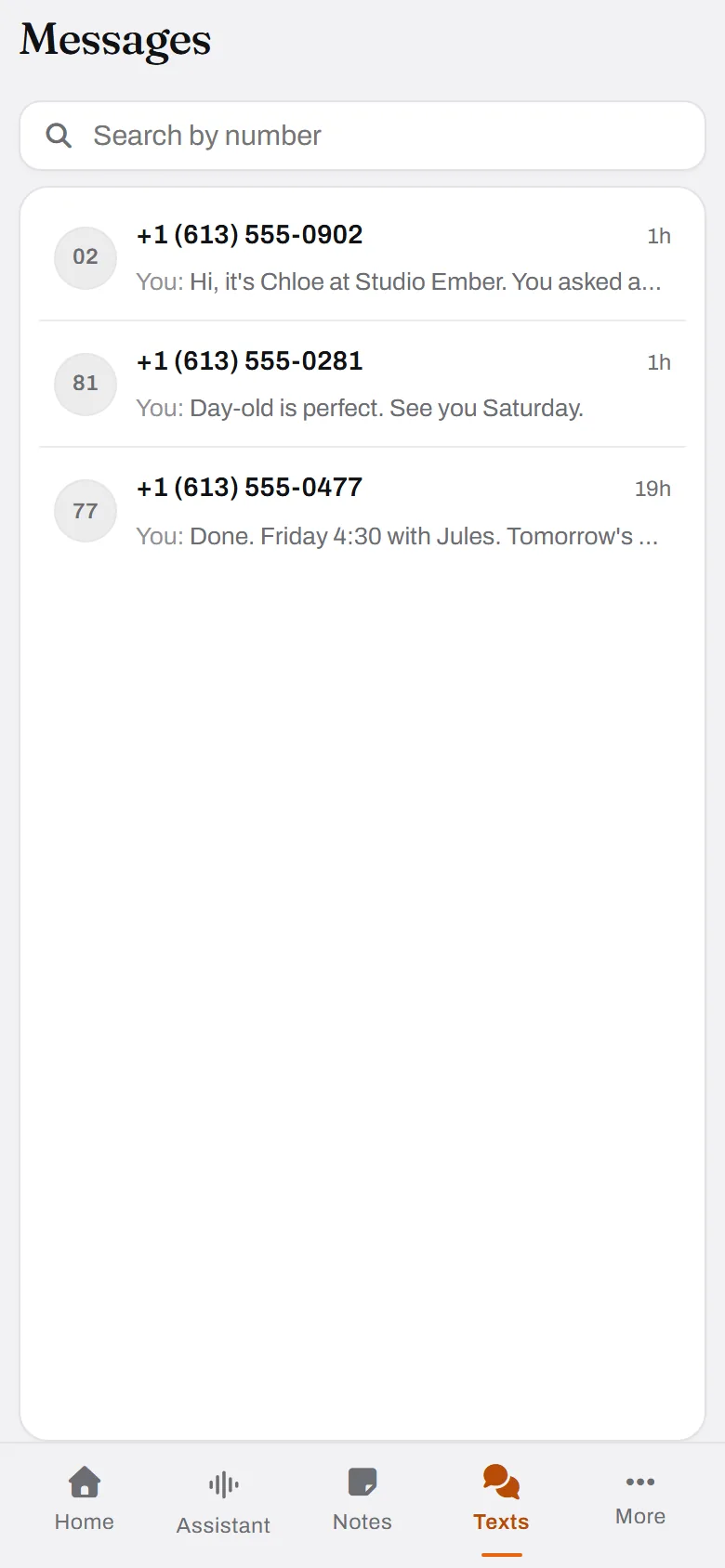 Every conversation on the line.