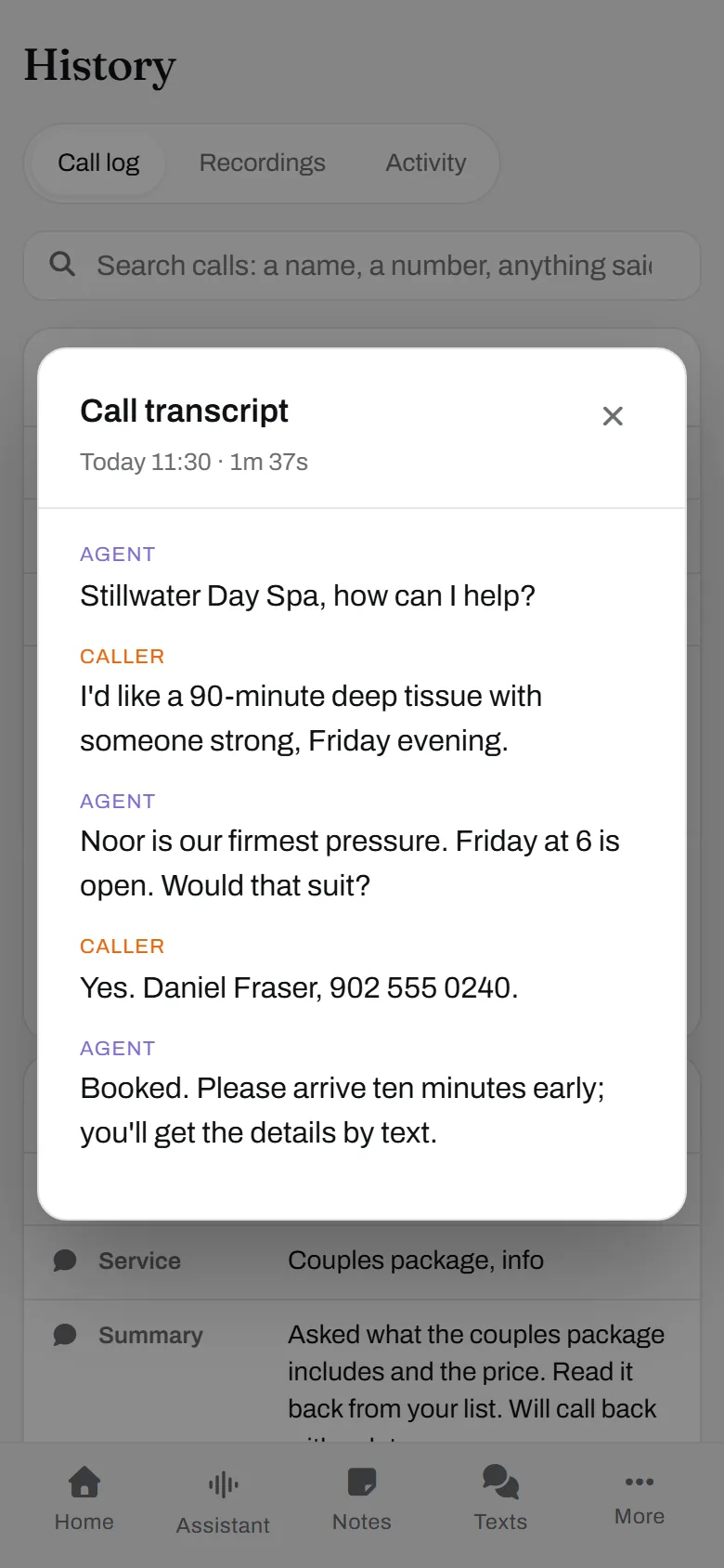 The transcript. Firm pressure, Friday at 6, arrive ten minutes early. Noor knows before he arrives.